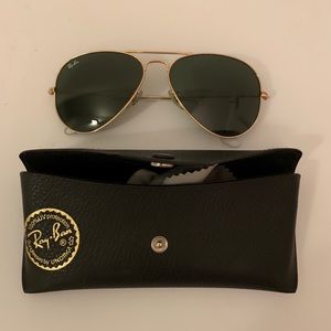 ray ban signature aviator sunglasses